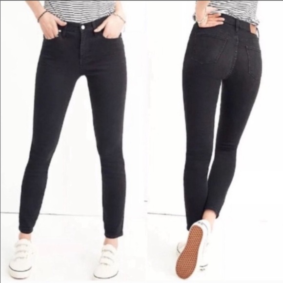 Madewell Denim - Madewell 9” High Rise Skinny Black Jeans